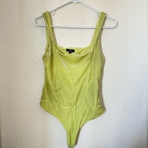 Afrm green bodysuit